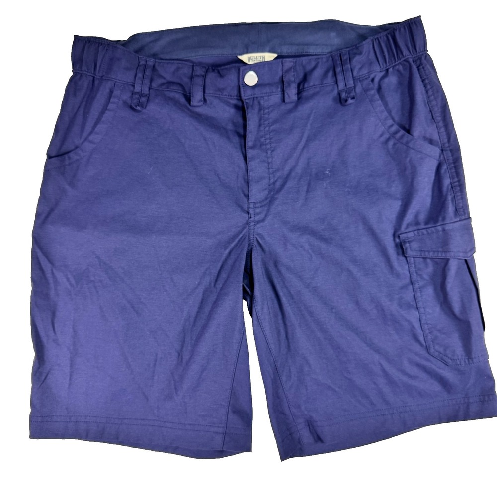 Duluth Trading Women's Shorts Size 16 Blue Work Hiking Performance Wear Outdoors